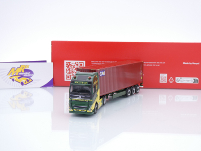 Herpa 319256 # Volvo FH GL XL 40ft Container-Sattelzug " Ancotrans / CAI " 1:87