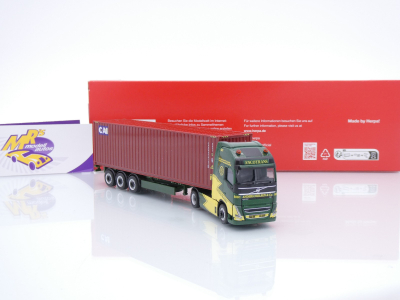 Preview: Herpa 319256 # Volvo FH GL XL 40ft Container-Sattelzug " Ancotrans / CAI " 1:87