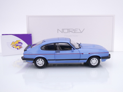 Preview: Norev 182764 # Ford Capri 3 2,8L Injection Baujahr 1984 " Parisblaumetallic " 1:18