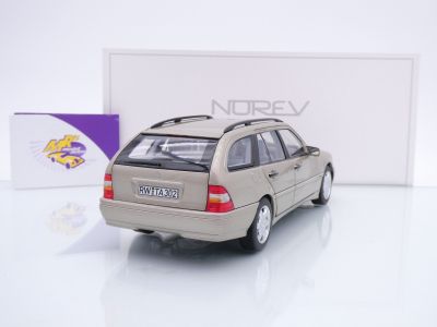 Preview: Norev 183388 # Mercedes-Benz C-Klasse T-Modell Bjaujahr 1997 " Smokesilbermet. " 1:18