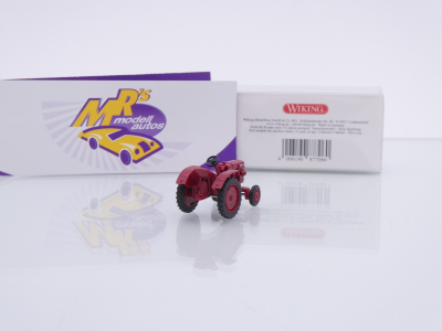 Preview: Wiking 0877 06 # Fahr Schlepper Traktor Baujahr 1954-58 " purpurrot " 1:87