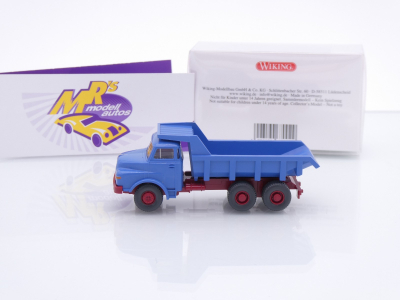 Preview: Wiking 0670 02 # MAN Muldenkipper Baujahr 1969-94 " Brillantblau " 1:87