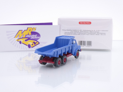 Preview: Wiking 0670 02 # MAN Muldenkipper Baujahr 1969-94 " Brillantblau " 1:87