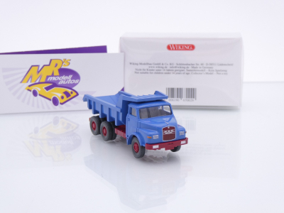 Preview: Wiking 0670 02 # MAN Muldenkipper Baujahr 1969-94 " Brillantblau " 1:87