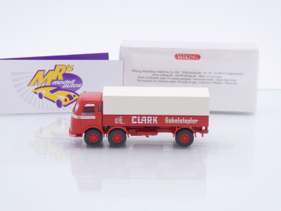 Preview: Wiking 0429 06 # Mercedes-Benz LP 333 Pritschen-LKW Baujahr 1958-61 " Clark Gabelstapler " 1:87