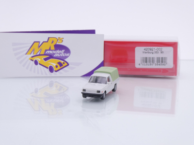 Herpa 420921-002 # Wartburg 353 Trans '85 mit Plane " grau-grün " 1:87