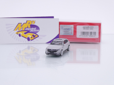 Herpa 420426-003 # Mercedes-Benz EQC AMG Baujahr 2019 " Signalgrau " 1:87