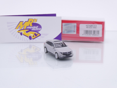 Preview: Herpa 420426-003 # Mercedes-Benz EQC AMG Baujahr 2019 " Signalgrau " 1:87