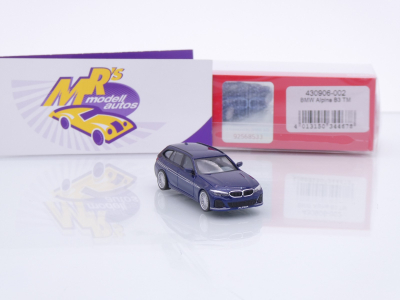 Preview: Herpa 430906-002 # BMW Alpina B3 G21 Touring Baujahr 2024 " Tansanitblaumetallic " 1:87