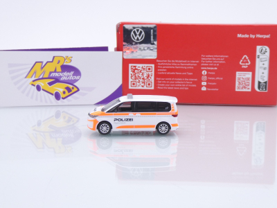 Preview: Herpa 098496 # Volkswagen VW T7 Multivan Einsatzwagen " Polizei Schweiz " 1:87