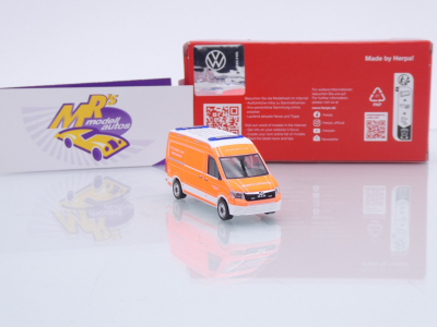 Preview: Herpa 098540 # MAN TGE Kasten HD Einsatzwagen " Werkfeuerwehr Porsche " 1:87