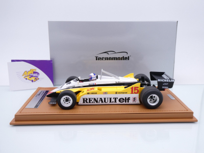 Preview: Tecnomodel TM18-399A # Renault RE30B #15 Südafrika GP 1982 " Alain Prost " 1:18