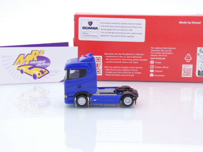 Preview: Herpa 310192-003 # Scania CS20 ND 2-achs Zugmaschine " Ultramarinblau " 1:87
