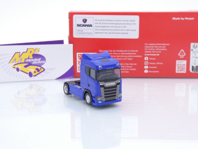 Preview: Herpa 310192-003 # Scania CS20 ND 2-achs Zugmaschine " Ultramarinblau " 1:87