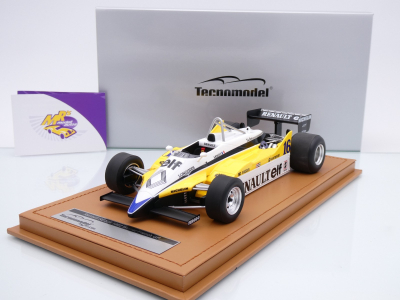 Tecnomodel TM18-367D # Renault RE30B #16 Win French GP 1982 " Rene Arnoux " 1:18