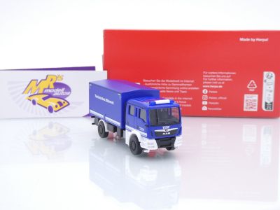 Preview: Herpa 098533 # MAN TGM MzKW Mehrzweckkraftwagen " THW Technisches Hilfswerk " 1:87