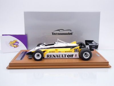 Preview: Tecnomodel TM18-367D # Renault RE30B #16 Win French GP 1982 " Rene Arnoux " 1:18
