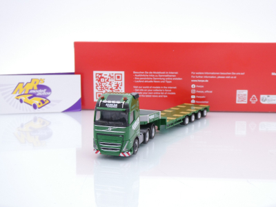 Herpa 319492 # Volvo FH GL XL Semitieflade-Sattelzug " Spedition Kübler " 1:87