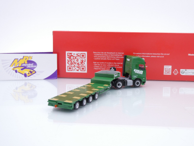 Preview: Herpa 319492 # Volvo FH GL XL Semitieflade-Sattelzug " Spedition Kübler " 1:87