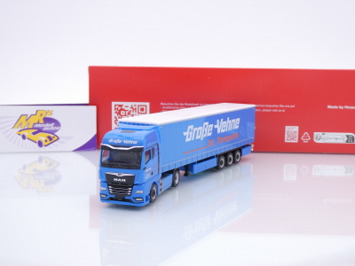 Herpa 319287 # MAN TGX GX 2/3-achs Gardinenplanen-Sattelzug " Große Vehne " 1:87