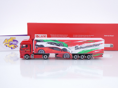 Preview: Herpa 316767 # MAN TGX GX 2/3-achs Kühlkoffer-Sattelzug " Schumacher " 1:87