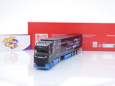 Herpa 319331 # Scania CS 20 HD 2/3-achs Kühlkoffer-Sattelzug " TimeLog24 " 1:87