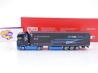 Preview: Herpa 319331 # Scania CS 20 HD 2/3-achs Kühlkoffer-Sattelzug " TimeLog24 " 1:87