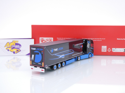 Preview: Herpa 319331 # Scania CS 20 HD 2/3-achs Kühlkoffer-Sattelzug " TimeLog24 " 1:87