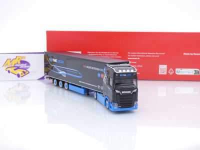 Preview: Herpa 319331 # Scania CS 20 HD 2/3-achs Kühlkoffer-Sattelzug " TimeLog24 " 1:87