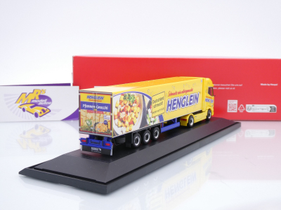 Preview: Herpa 122313 # DAF XG+ 2/3-achs Kühlkoffer-Sattelzug " Henglein / Gnocchi " 1:87