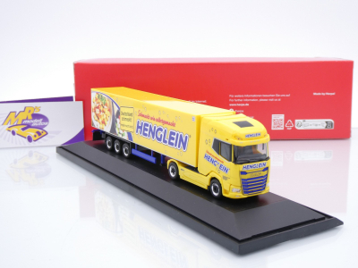 Preview: Herpa 122313 # DAF XG+ 2/3-achs Kühlkoffer-Sattelzug " Henglein / Gnocchi " 1:87