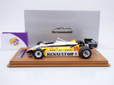 Preview: Tecnomodel TM18-367C # Renault RE30B #15 Win Brasil GP 1982 " Alain Prost " 1:18