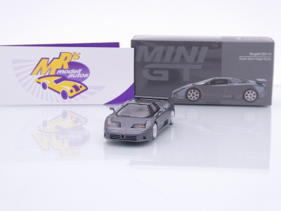 TSM MINI GT MGT01002-L # Bugatti EB110 Super Sport 1995 LHD " graumetallic " 1:64