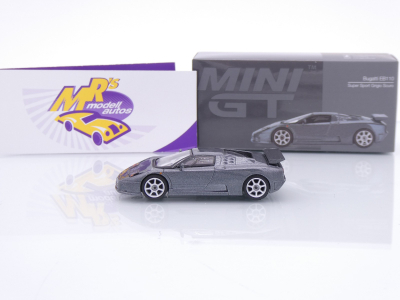 Preview: TSM MINI GT MGT01002-L # Bugatti EB110 Super Sport 1995 LHD " graumetallic " 1:64