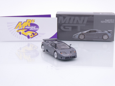Preview: TSM MINI GT MGT01002-L # Bugatti EB110 Super Sport 1995 LHD " graumetallic " 1:64
