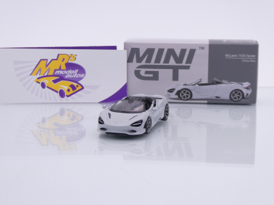 TSM MINI GT MGT00973-L # McLaren 750S Spider 2024 LHD " Circus Grey " 1:64