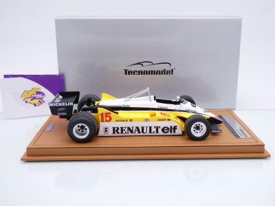 Preview: Tecnomodel TM18-367C # Renault RE30B #15 Win Brasil GP 1982 " Alain Prost " 1:18