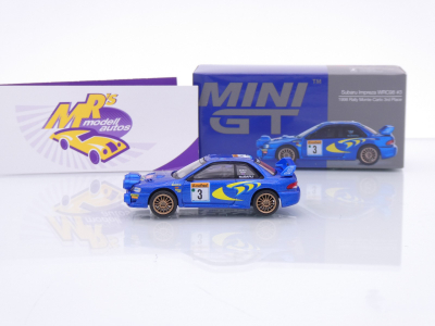 Preview: TSM Mini GT MGT00975-L # Subaru Impreza WRC Rallye Monte Carlo 1998 " Colin McRae " 1:64