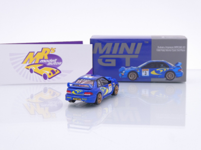 Preview: TSM Mini GT MGT00975-L # Subaru Impreza WRC Rallye Monte Carlo 1998 " Colin McRae " 1:64