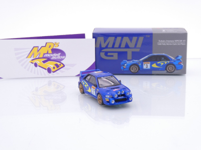 Preview: TSM Mini GT MGT00975-L # Subaru Impreza WRC Rallye Monte Carlo 1998 " Colin McRae " 1:64