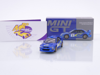 TSM Mini GT MGT00986-L # Subaru Impreza WRC Win Rallye Australia 1999 " Richards Burns " 1:64