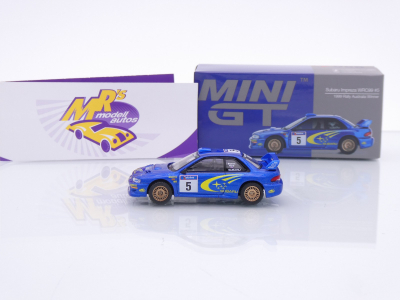 Preview: TSM Mini GT MGT00986-L # Subaru Impreza WRC Win Rallye Australia 1999 " Richards Burns " 1:64