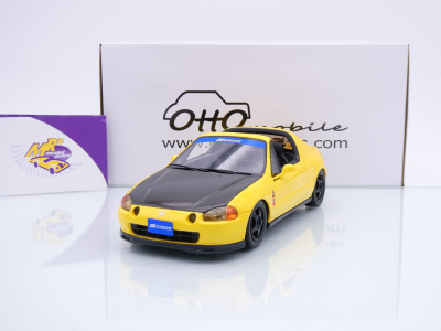 Ottomobile OT1154 # Honda Civic Del Sol Baujahr 1996 gelb " Spoon Sports " 1:18