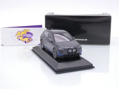 Preview: Minichamps 410024300 # BMW iX (I20) Baujahr 2022 " Stormbaymetallic " 1:43