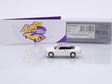 Preview: Minichamps 870020231 # BMW M3 E30 Cabriolet Baujahr 1988 " weiß " 1:87