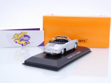 Preview: Maxichamps 940062330 # Porsche 356C Cabriolet Baujahr 1965 " silbermetallic " 1:43
