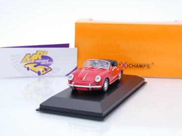 Preview: Maxichamps 940062331 # Porsche 356C Cabriolet Baujahr 1965 " indischrot " 1:43