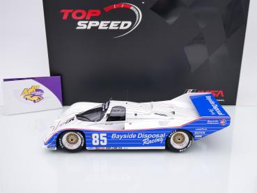 Preview: Top Speed TS0476 # Porsche 962 300km Laguna Seca 1987 " Bayside Disposal " 1:18