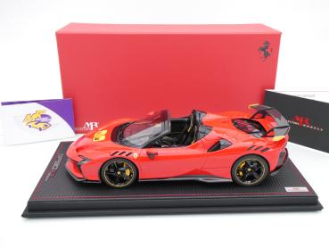 Preview: MR Collection FE042D # Ferrari SF90 XX Stradale Spider Baujahr 2023 " Rosso gelb " 1:18