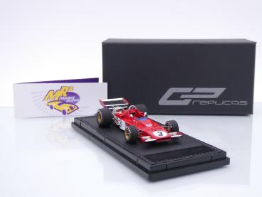 Preview: GP Replicas GP43-42C # Ferrari 312 B3 F1 #3 5th France GP 1973 " Jacky Ickx " 1:43